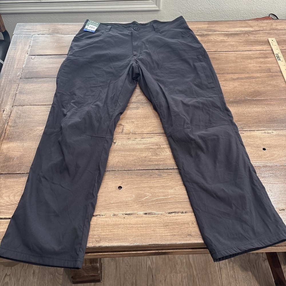 Orvis Pants Mens 36x30Black Fleece Lined Tech Trousers Classic Collection NWT